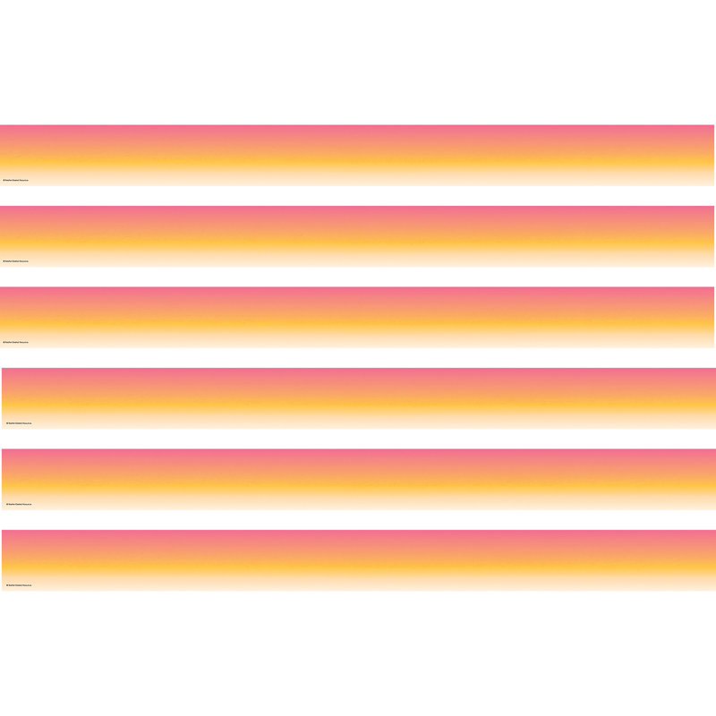 Bordure droite délavée, Rose / orange