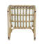 Chaises de salle à manger d'extérieur en osier jaune pe (ensemble de 2) - coussins lavables, structure en fer pour la cour arrière-57041429-57041431