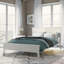 Base de lit en bois de pin blanc massif avec tête de lit, lit plateforme simple à profil bas avec rangement inférieur, pas de sommier tapissier et lattes en bois robustes, grand-810645048-812457420