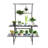 2 Tier Plant Stand With Hanging Rods Metal Plant Holder