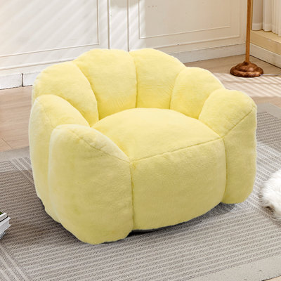 Canapé à compression pour adultes avec anneau à tirer pouvant être facilement déplacé sans installation convenant à divers environnements tels que le salon, la chambre à coucher, etc. Détendez-vous et profitez de la vie, jaune