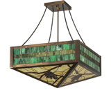 Rustic Lodge 4 - Light Semi Flush Mount