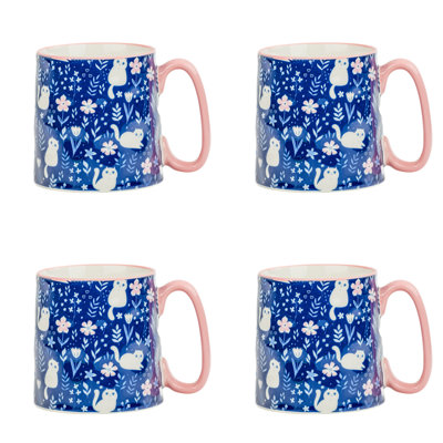 10 Strawberry Street Bella Mug, Curious Kitty