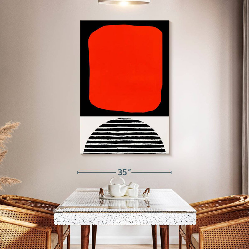 Avery Red Abstracta, 24" H x 16" W