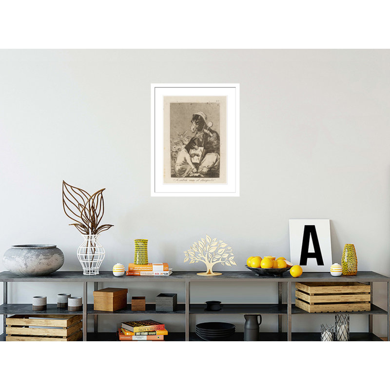 Si sabrá mas el discipulo? (Might not the pupil know more?) by Francisco de Goya -Framed Giclee Print, 29.5" H x 22.73" W