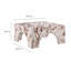 Table basse en marbre rouge Valen