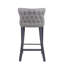 Mike Upholstered and Faux Leather Bar Stool with Solid Wood Frame-1818865217
