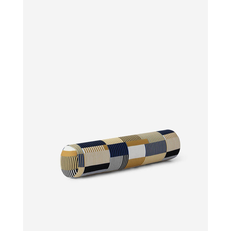 Bolster Pillow Cover & Insert, Gold Patchwork