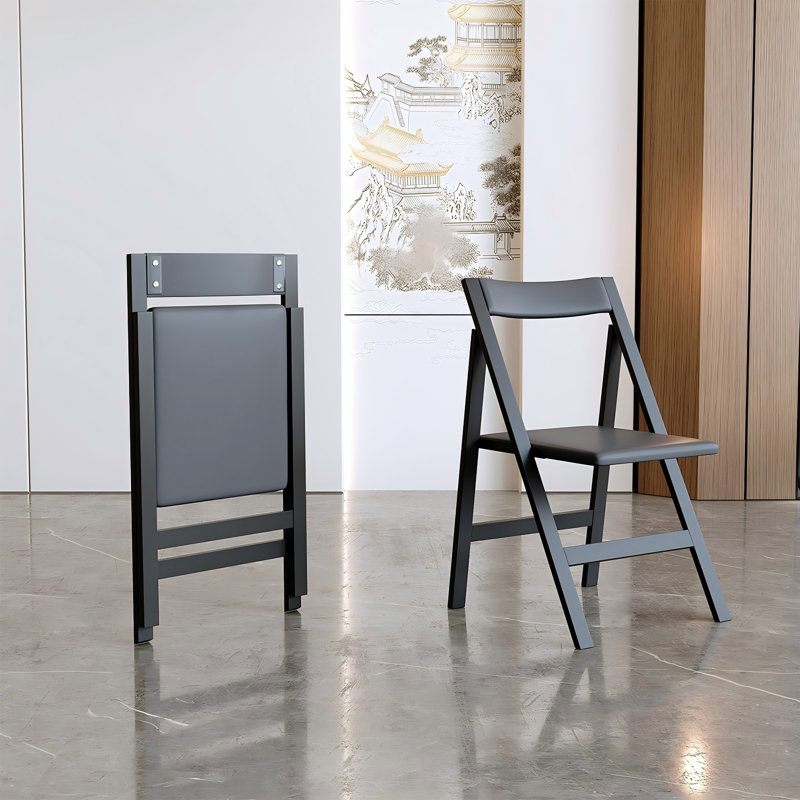 Table de poker 47,24 "pliable moderne minimaliste avec 6 chaises pliantes