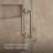 Components 58-In58-3/4-In W X 71-1/2-In H Frameless Pivot Shower Door With 3/8-In Crystal Clear Glass And Back-To-Back Vertical Door Pulls-51309353