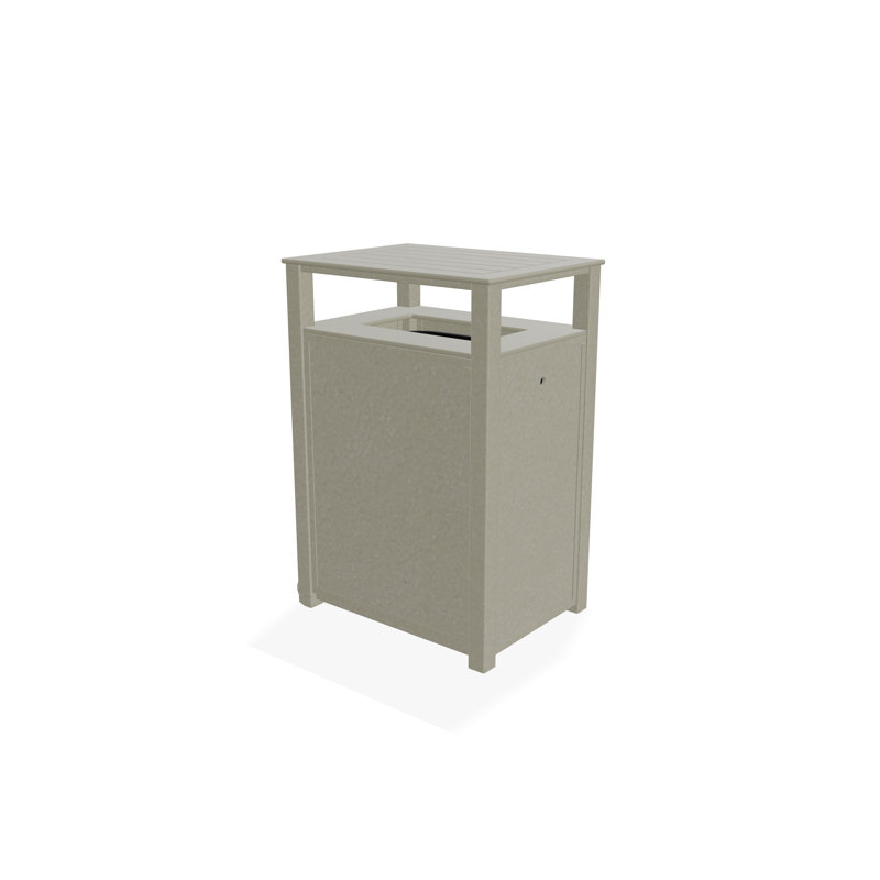 Poubelle en aluminium / polymère 30 gallons, Tempête