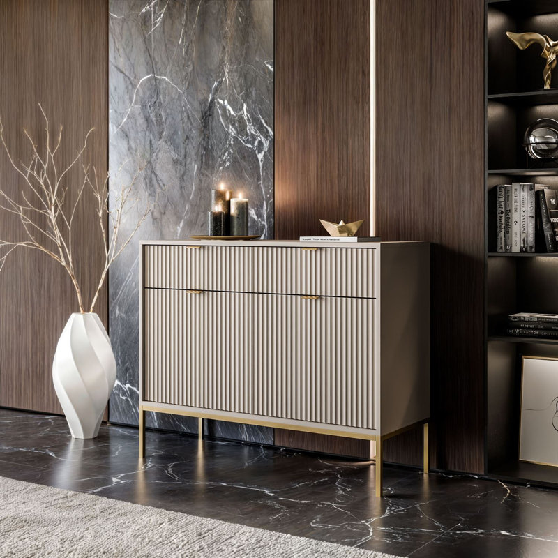 104cm Sideboard, Cashmire/Gold