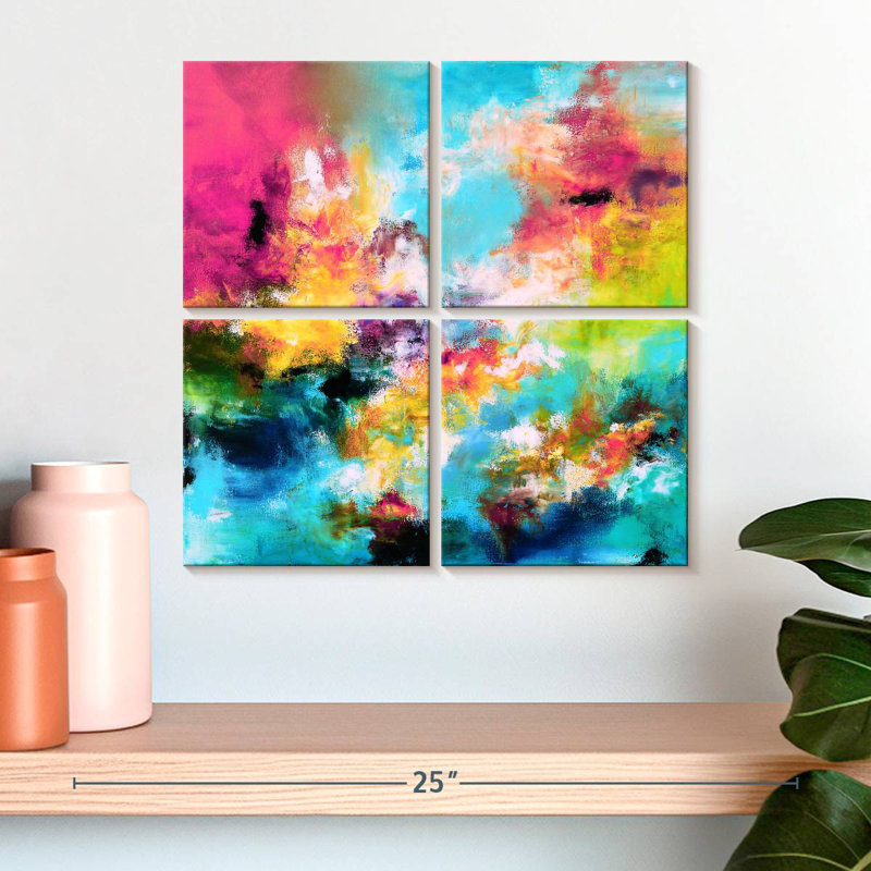 Colourful Reflection, H 18 po x l 18 po