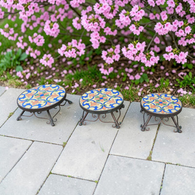 Antigone Mosaic Plant Stands (Set of 3)