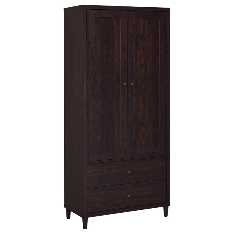  Armoire de rangement haute à 2 portes Wadeline