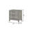 Sleek Gray 2 Bedside Cabinet With Functional Handles Modern Nightstand Storage For Bedroom