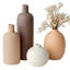 Ensemble de vases modernes en céramique, couleurs neutres, (ensemble de mélange à café 4)