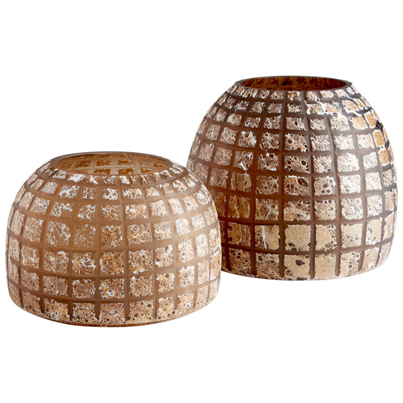 Spectre Glass Table Vase, 9.75" H x 11.5" W x 11.5" D