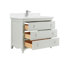 42" Cadet Finish Solid Wood Sink Vanity  With 1' Artificial Stone Top-1571725669