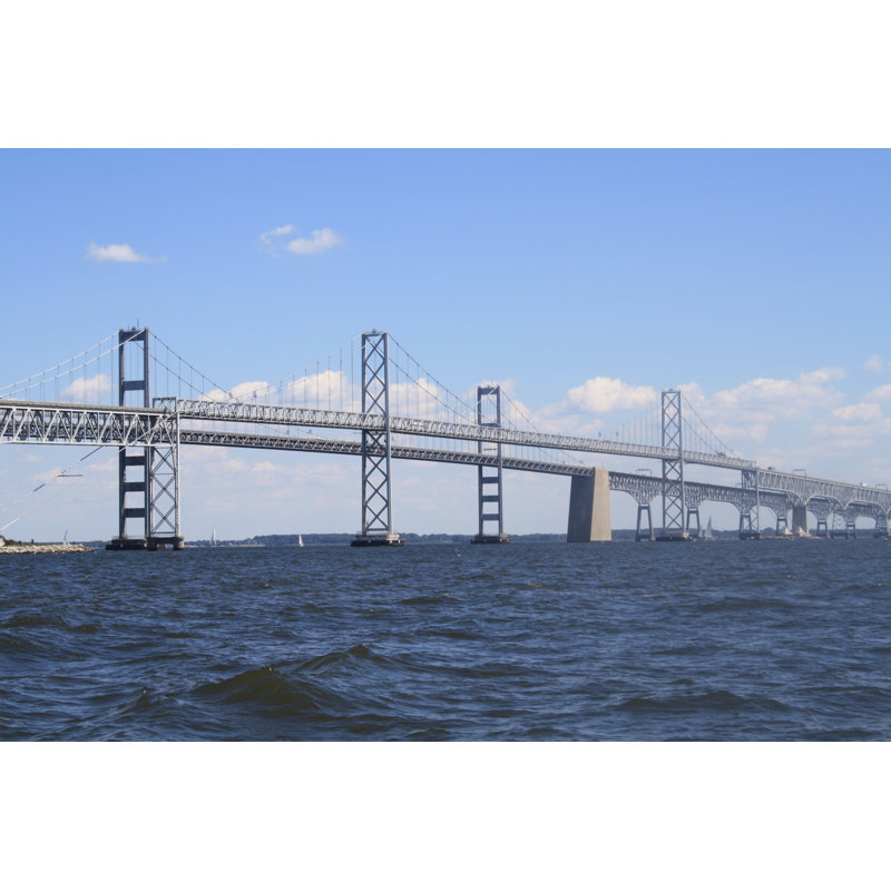 Chesapeake Bay Bridge par Coastalpics - Photographie sur toile tendue, L 30 po x H 20 po