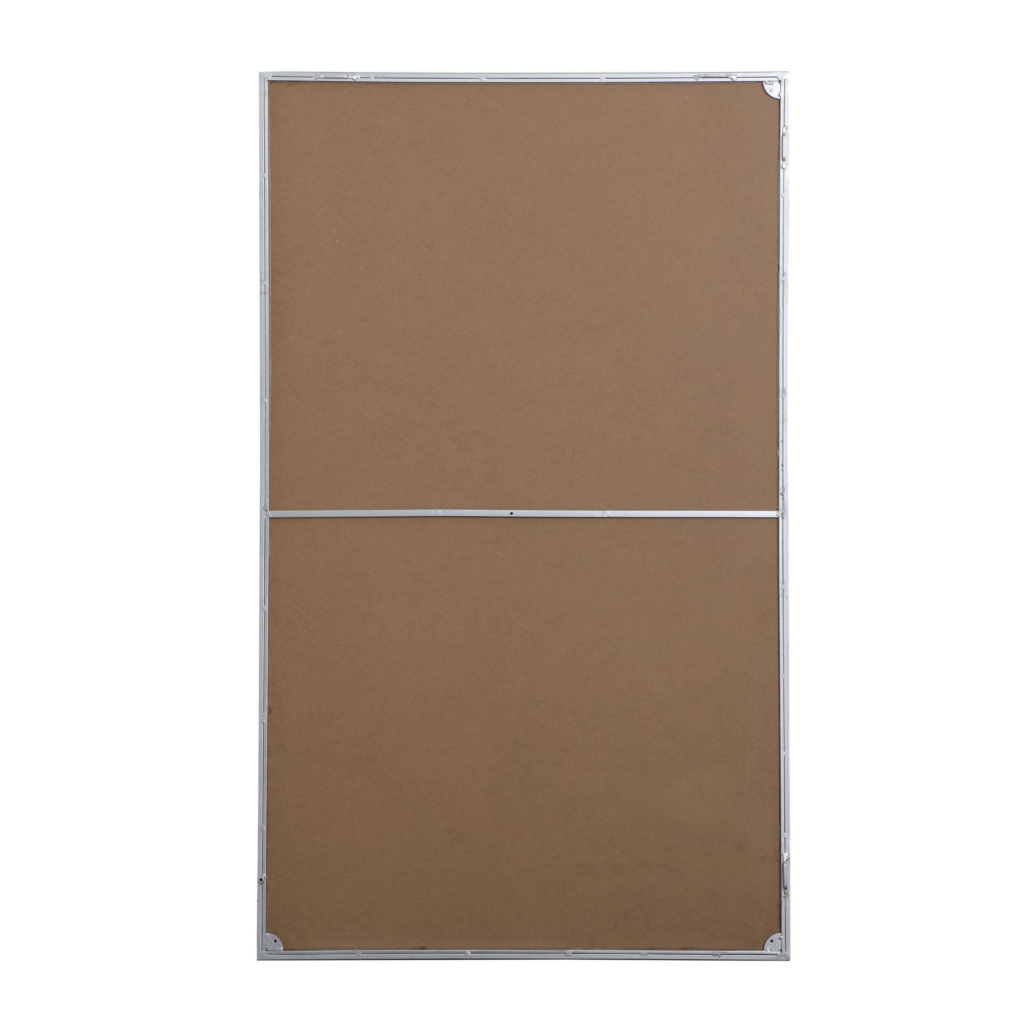 Sabine Metal Rectangle Wall Mirror, Silver, 60" x 36"