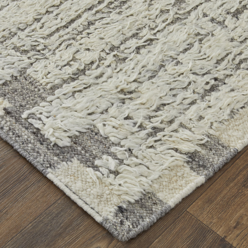 Tapis rectangulaire en laine Jalaycia, Tapis de couloir 2 pi 6 po x 10 pi