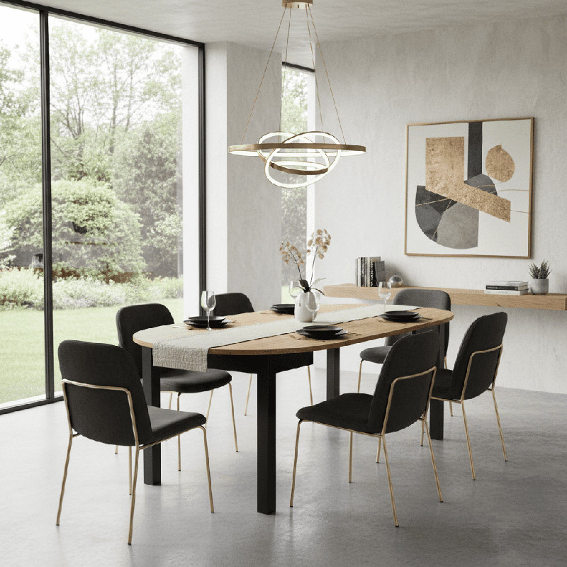 Extendable Oval Dining Table
