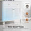 Meuble-lavabo sur pied simple 36 po avec comptoir en marbre d'ingénierie, lavabo en céramique, dosseret-1414102465