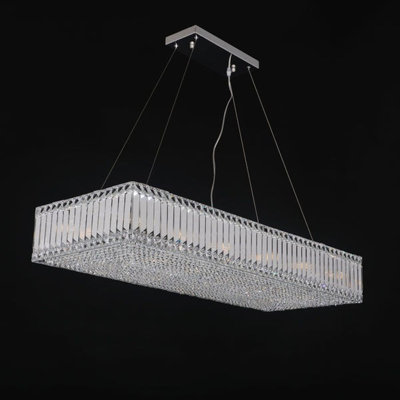 Kliton 8 - Light Dimmable Rectangle Chandelier