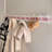 Coastal Wall Mounted Coat Rack - 38-1/8" Beach House Entryway Wooden Coat Hook with 10 Hooks for Hanging Coats, Hats or Towels, Oceanfront Cottage Core Collection, White & Palm Beach Pink-135737691