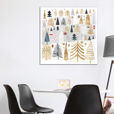 Christmas Chalet III 1 Piece Wrapped Canvas Wall Art