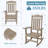 3-Piece Rocking Chair Set With Coffee Table-1094930626