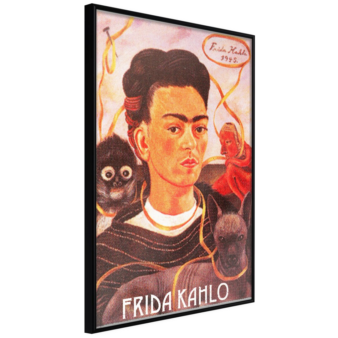 Gerahmter Fotodruck Frida Khalo – Self-Portrait