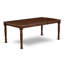 Ensemble de 5 pièces pour 4 pièces comprenant une table de salle à manger rectangulaire avec rallonge papillon et 4 chaises de salle à manger, 42 x 78 pouces, acajou-143491596-143491592-143491594