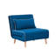Velours, chaise pliable, bleu, style moderne, 3, interrupteur de lit rapide, oreiller, employés de bureau modernes, couchette réglable, jusqu'à 10 secondes, espace, petits dortoirs