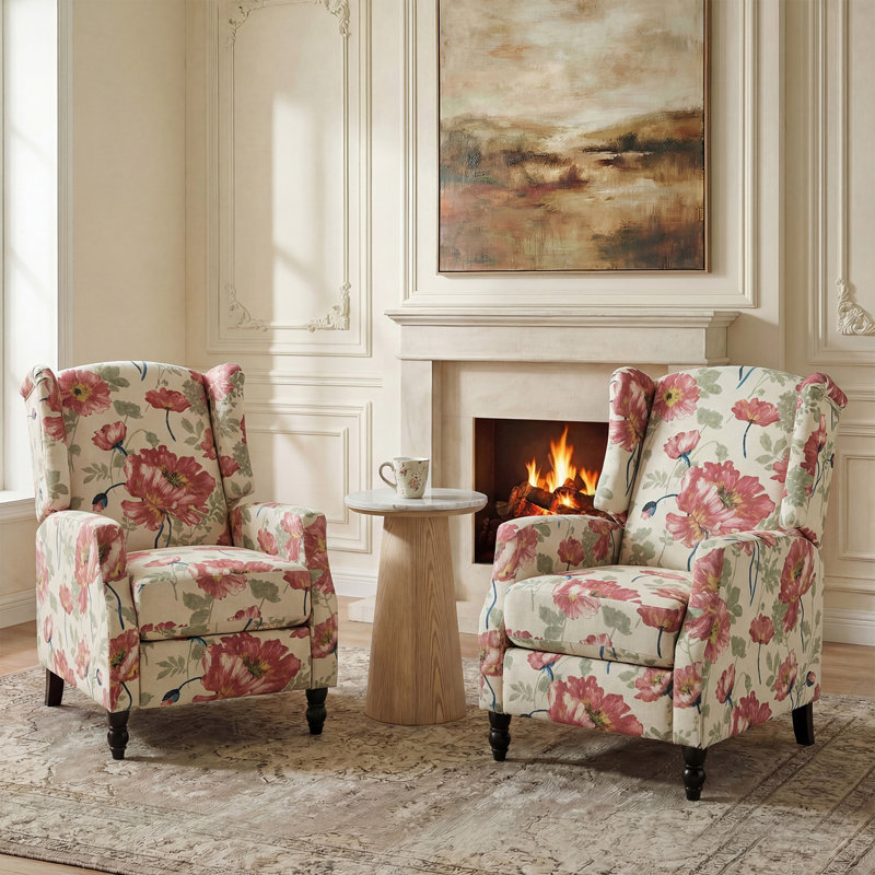 Sobotka Recliner, Red Floral
