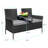 Margueriette Wicker 2 - Person Patio Conversation Sets with Cushions-391504995