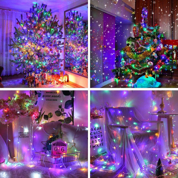 Outdoor Christmas String Lights, 66 FT 200 LED Christmas Lights with Remote  Control 8 Modes Timer Memory, Christmas Tree Lights IP67 Waterproof for
