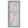 Machine Woven Beige/Teal Rug