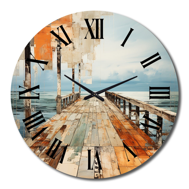 Horloge murale en métal Biannca, Grand
