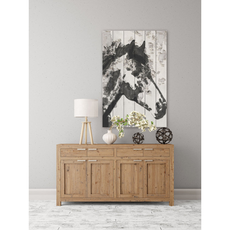 « star brillante cheval » par irena orlov, reproduction d’art sur bois blanc, H 24 po x l 16 po x P 1,5 po