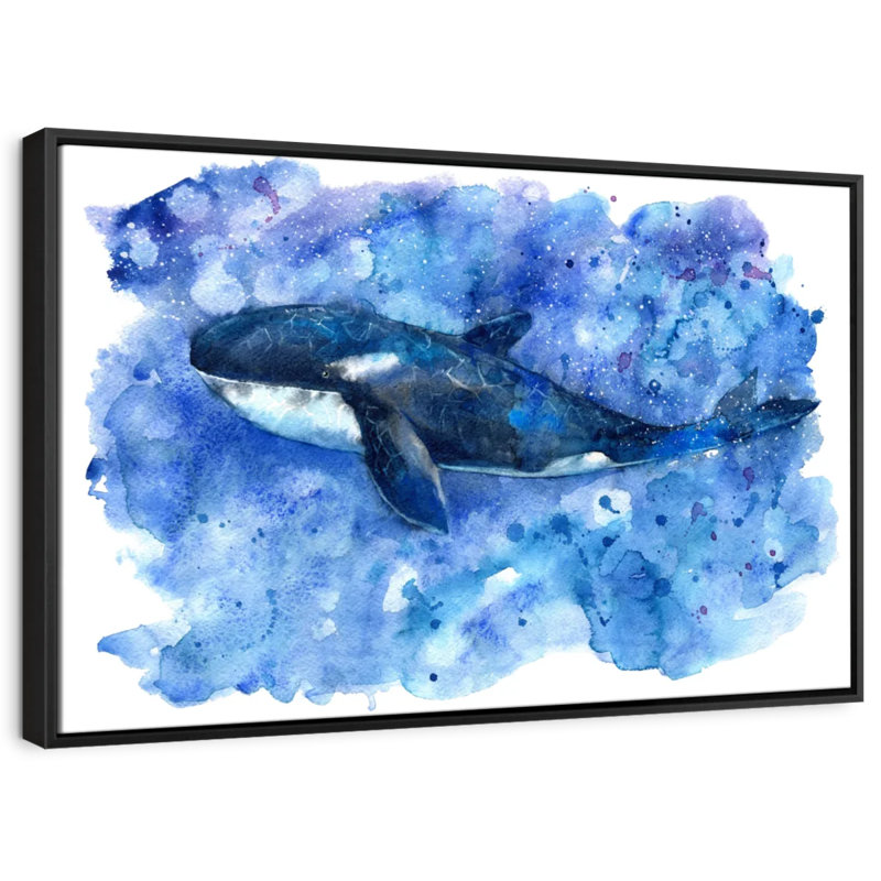 «Blue Killer Whale», reproduction sur toile, H 9 po x l 13 po