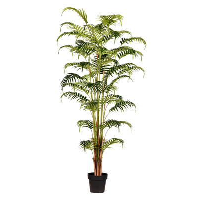 Feuilles de palmier artificiel en pot