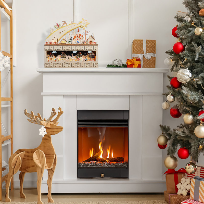 Wooden Christmas Advent Calendar - Christmas Countdown Decoration