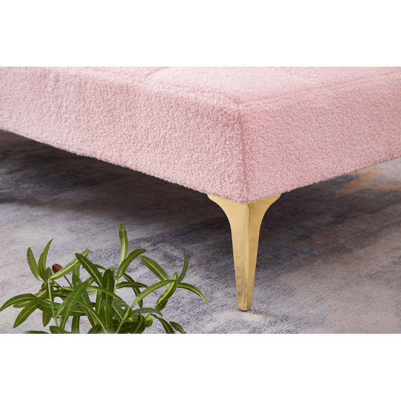 Tissu convertible futon avec pieds en métal