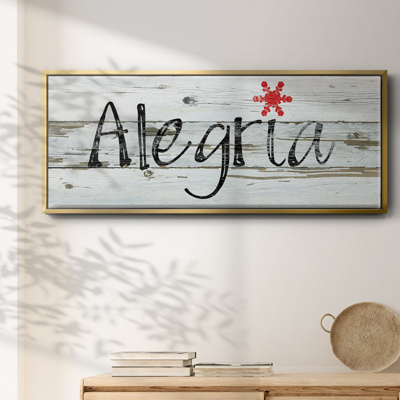 Toile encadrée Alegria, H 8 po x l 20 po