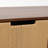 34.4'' W Walnut Storage Cabinet with Woven Rope Door