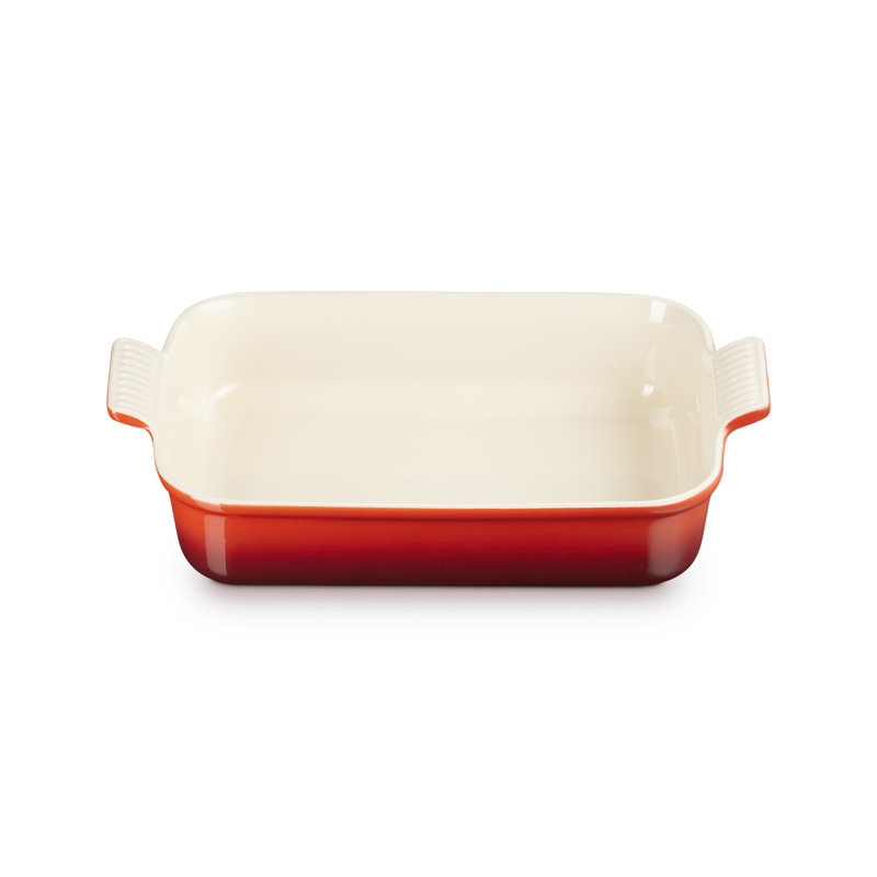 Le Creuset Stoneware Heritage Rectangular Dish, Cerise, 19cm/1.1L