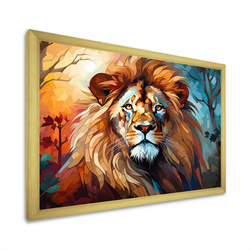«Kayvonna Lion Contemporary Pride Contemporary», reproduction sur toile, H 30 po x l 40 po x P 1,5 po