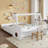 Ginyard Car-Shaped Floor Bed with Storage Drawers, Desk & Window-122581944-122581947